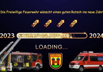 Die Freiwillige Feuerwehr Rosbach wünscht einen guten Rutsch ins neue Jahr 2024!